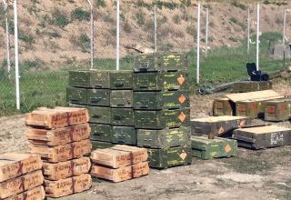 Weapons, ammunition seized in direction of Azerbaijan's Yukhari Veysalli village - MoD (VIDEO)