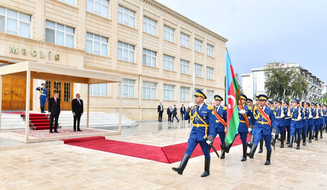 Azerbaijan's Nakhchivan holds official welcome ceremony for President Recep Tayyip Erdogan (PHOTO)