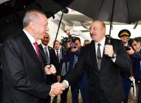 President Recep Tayyip Erdogan arrives in Azerbaijan's Nakhchivan on official visit (PHOTO)