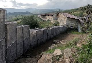 Оставленный армянами опорный пункт в Ходжалы (ВИДЕО)