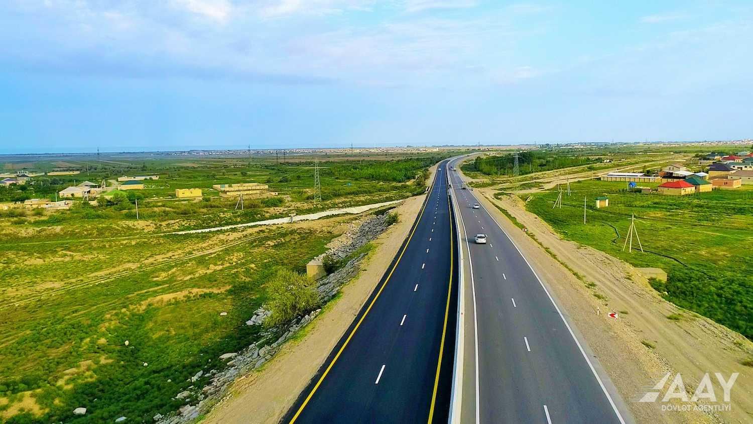 Bakı-Quba yolunun bir hissəsində təmir-bərpa işləri yekunlaşıb (FOTO/VİDEO)