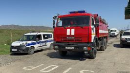10 транспортных средств специального назначения МЧС отправились в Ханкенди (ФОТО/ВИДЕО)