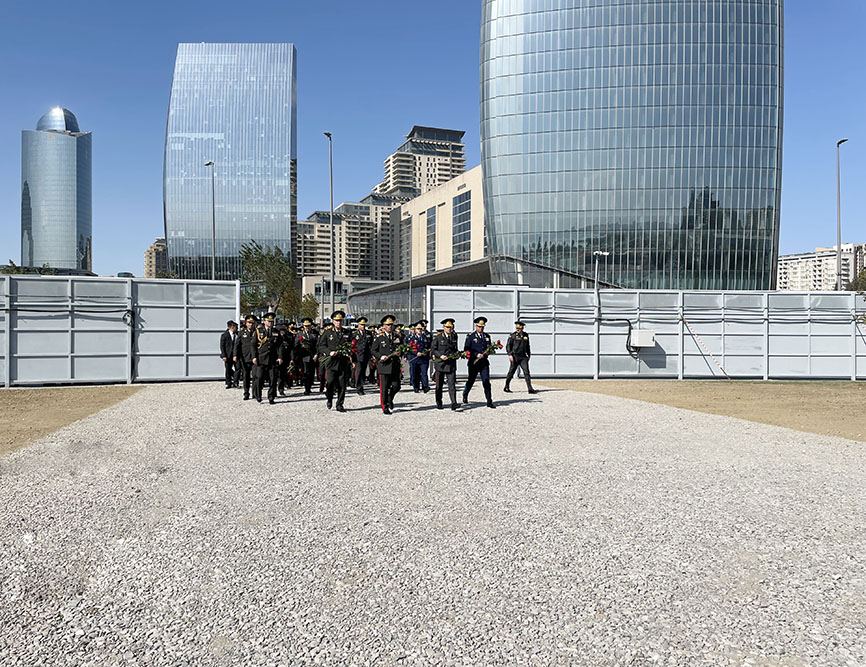 Azerbaijani Defense Ministry leadership visits Victory Park under construction (PHOTO/VIDEO)