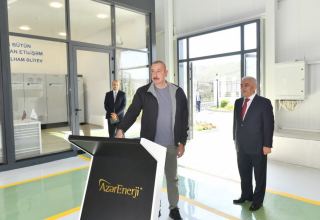 Президент Ильхам Алиев принял участие в открытии гидроэлектростанции «Джахангирбейли» ОАО «АзерЭнержи» (ВИДЕО/ФОТО)