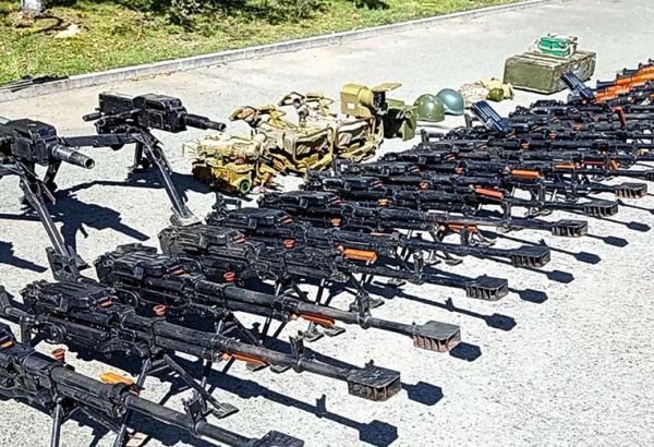 Azerbaijani defense minister gives instructions on military equipment, ammunition seized in Karabakh