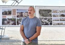 President Ilham Aliyev lays foundation stone for Zangilan village (PHOTO/VIDEO)