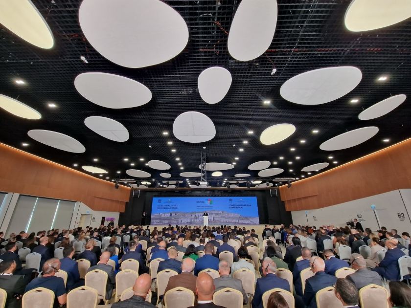 Президент Ильхам Алиев принимает участие в церемонии открытия 2-го Национального градостроительного форума в Зангилане (ФОТО)