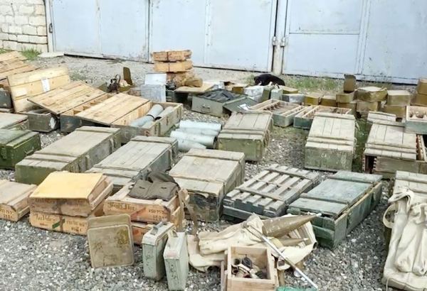 Azerbaijan confiscates ammunition, military equipment in Aghdara (VIDEO)