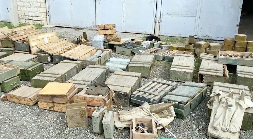 Azerbaijan confiscates ammunition, military equipment in Aghdara (VIDEO)
