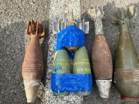 На территории города Ханкенди обнаружено большое количество боеприпасов (ФОТО)
