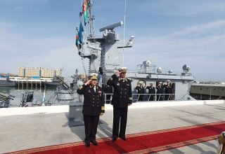 Военные корабли Казахстана прибыли в Баку для участия в учениях "Хазри-2023" (ФОТО)
