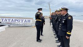 Корабли Каспийской флотилии России прибыли с дружественным визитом в Баку (ФОТО)
