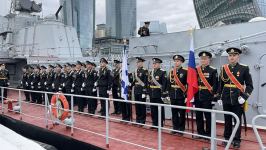 Russia's Caspian Flotilla ships arrive in Baku on friendly visit (PHOTO)