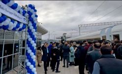 Экспресс АЖД начал курсировать по Абшеронской кольцевой железнодорожной линии (ФОТО)