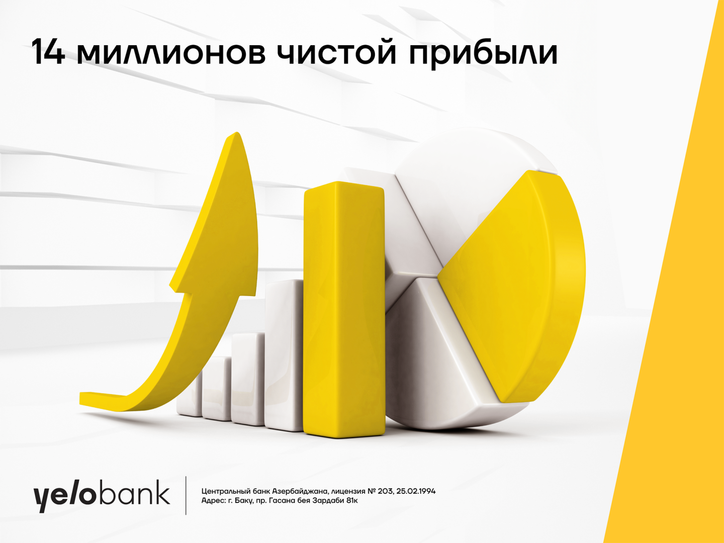 Активы Yelo Bank приближаются к 1 миллиарду