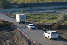 В Хачмазе открыта новая альтернативная дорога через реку Гудиалчай (ФОТО)