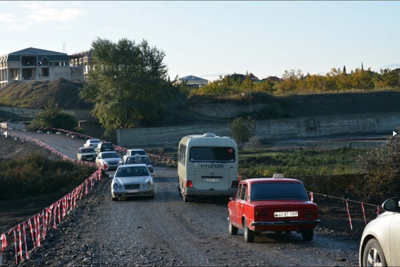 В Хачмазе открыта новая альтернативная дорога через реку Гудиалчай (ФОТО)