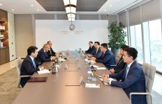 Микаил Джаббаров обсудил расширение транспортного сотрудничества с советником Президента Казахстана (ФОТО)