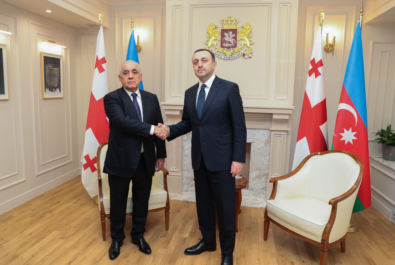 Премьер-министры Азербайджана и Грузии обсудили проекты, реализуемые между двумя странами (ФОТО)