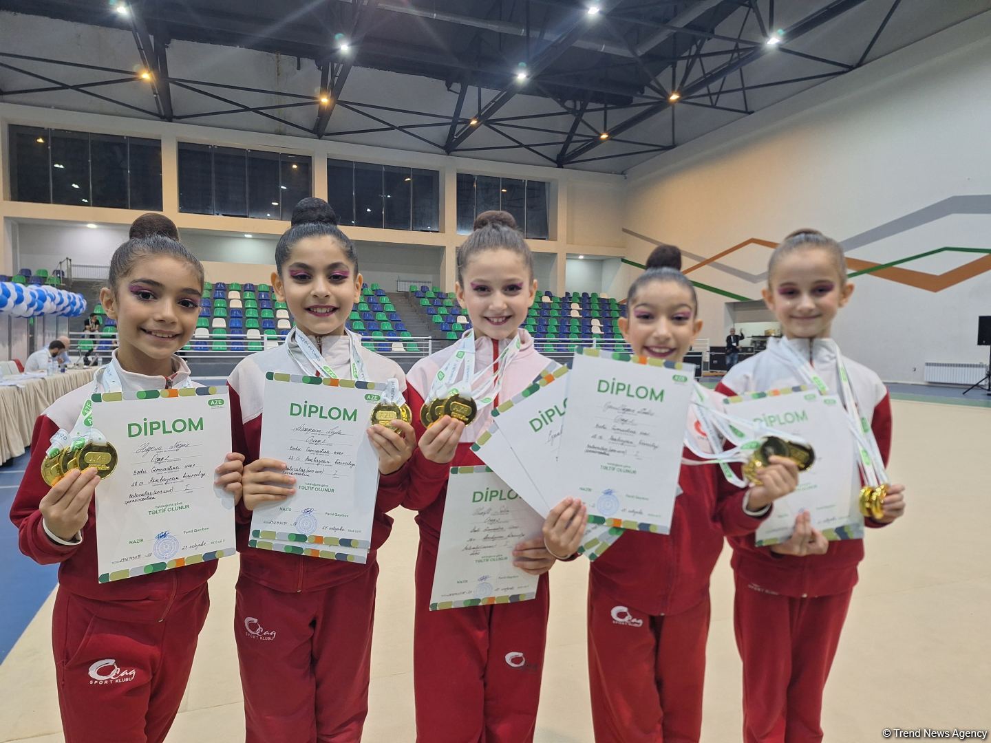 Мы заслужили эти медали – команда в групповых упражнениях, победившая на Первенстве Азербайджана по художественной гимнастике