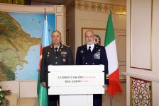 Chief of General Staff of Azerbaijani Army meets Italian admiral (PHOTO/VIDEO)