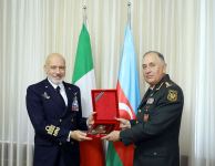 Chief of General Staff of Azerbaijani Army meets Italian admiral (PHOTO/VIDEO)