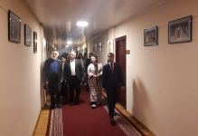 Коллектив Самаркандского театра посетил Союз театральных деятелей Азербайджана (ФОТО)