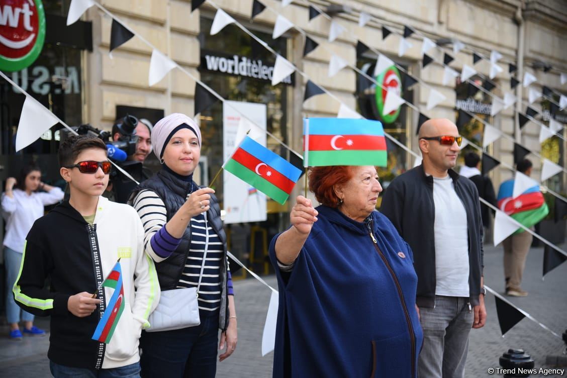 Azerbaijani people mark November 8 - Victory Day with great joy and pride (PHOTO)