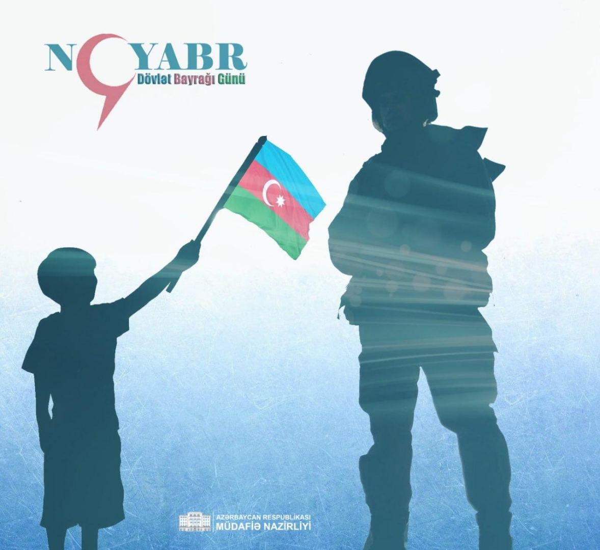 Минобороны Азербайджана поделилось публикацией по случаю 9 ноября - Дня Государственного флага (ФОТО)