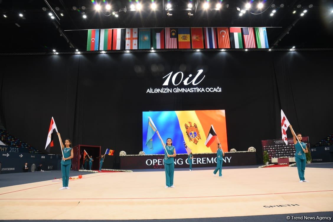 В Баку состоялось торжественное открытие 2-го Международного кубка "Оджаг" по художественной гимнастике (ФОТО)