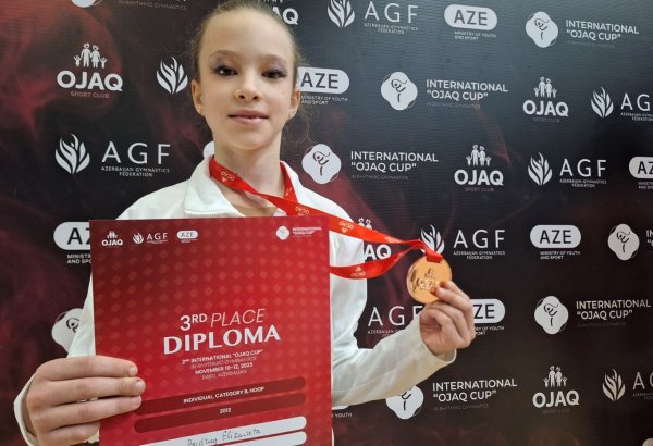 Bronze medal of second Int' Ojag Cup to remind of first visit to Baku - Moldovan gymnast