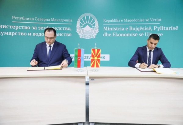 Azerbaijan and North Macedonia sign memorandum on agricultural co-op