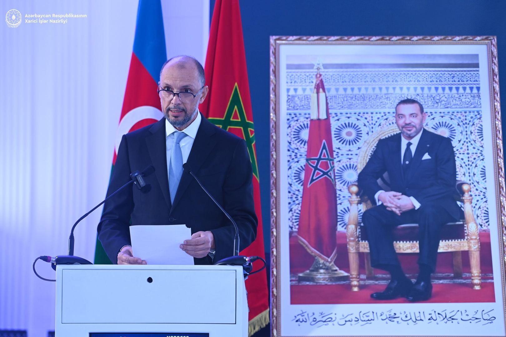 Джейхун Байрамов выступил на первом азербайджано-марокканском бизнес-форуме