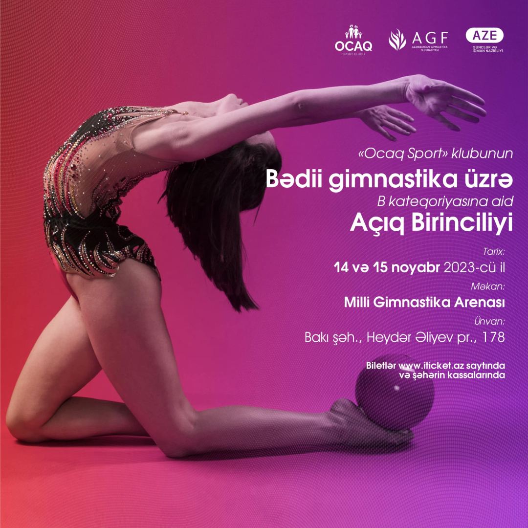 В Баку проходит заключительный соревновательный день Открытого первенства клуба "Оджаг Спорт" по художественной гимнастике