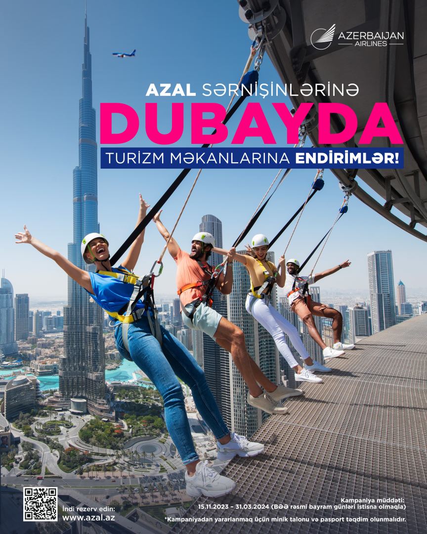 AZAL Dubayın turizm məkanlarında sərnişinlərə endirimlər təqdim edir