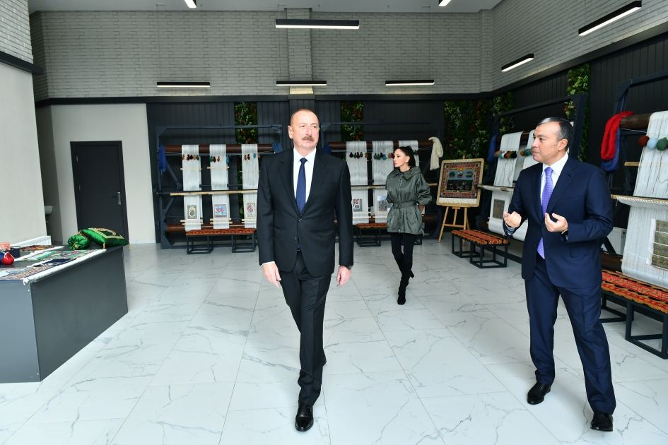Президент Ильхам Алиев и Первая леди Мехрибан Алиева приняли участие в открытии филиала DOST EVİ Центра инклюзивного развития и творчества DOST в Исмайыллы (ФОТО)