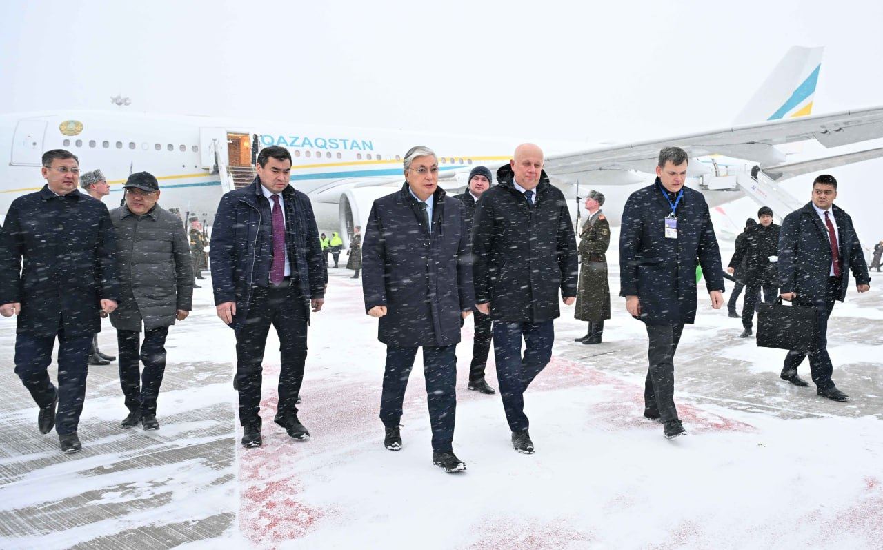 Kazakhstan's President arrives on visit to Belarus