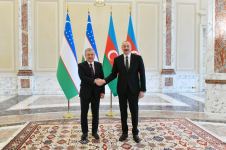 Президент Ильхам Алиев встретился с Президентом Узбекистана (ФОТО/ВИДЕО)