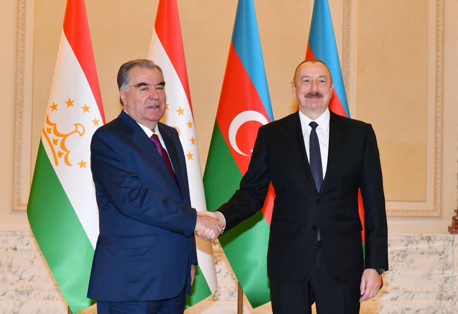 Президент Ильхам Алиев встретился с Президентом Таджикистана Эмомали Рахмоном (ФОТО/ВИДЕО)