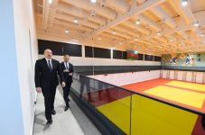 President Ilham Aliyev examines conditions created at Training Center of national judo teams (PHOTO)