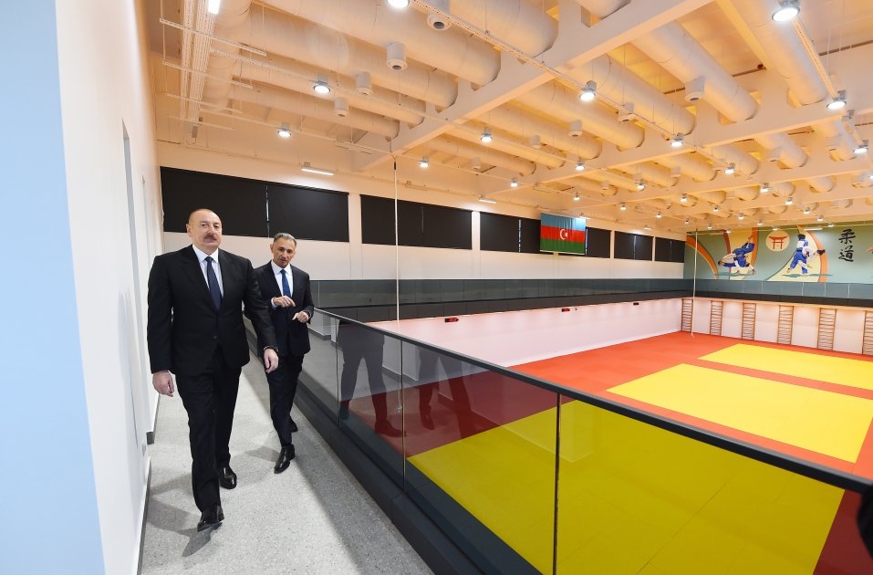 Президент Ильхам Алиев ознакомился с условиями, созданными в Учебно-тренировочном центре для национальных команд по дзюдо (ФОТО)