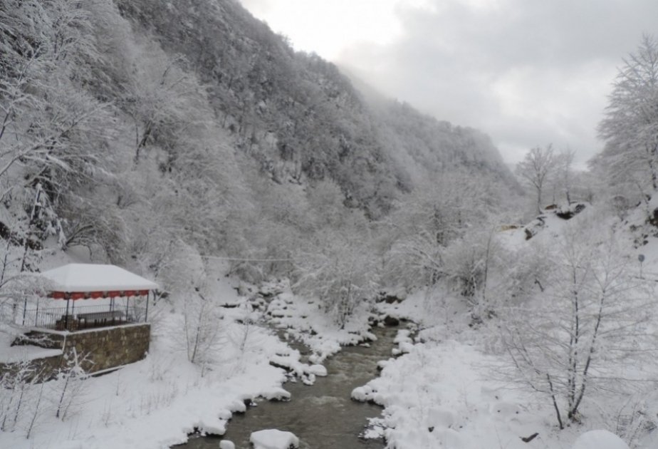 В горных районах Западного региона Азербайджана выпал снег