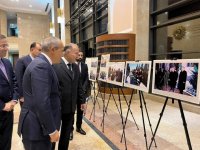 В Ашхабаде открылась фотовыставка, посвященная 100-летию великого лидера Гейдара Алиева (ФОТО)