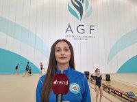 В Национальной арене гимнастики в Баку проходят учебно-тренировочные сборы юных спортсменок из Мингячевира (ФОТО)