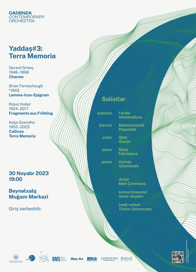 Cadenza Contemporary Orchestra выступит с концертом  “Yaddaş#3: Terra Memoria”