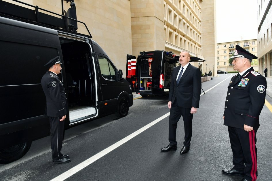 Президент Ильхам Алиев принял участие в открытии новых административных зданий Службы государственной безопасности (ФОТО)