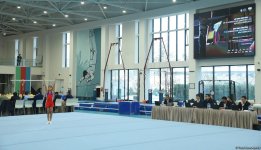 Проходит заключительный соревновательный день чемпионата Азербайджана и первенства Баку по мужской и женской спортивной гимнастике (ФОТО)