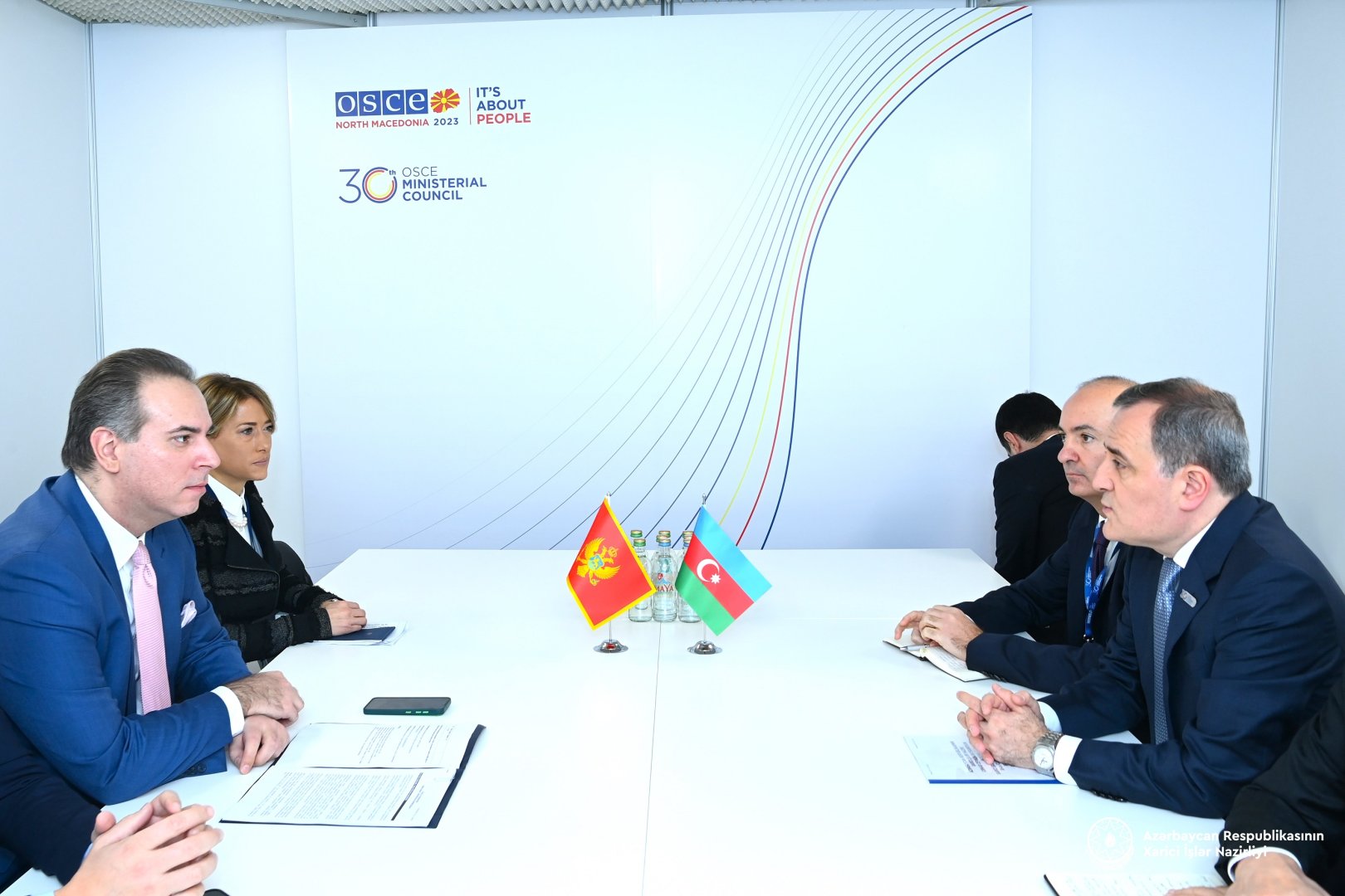 Джейхун Байрамов обсудил перспективы сотрудничества и вопросы региональной безопасности с главой МИД Монтенегро (ФОТО)