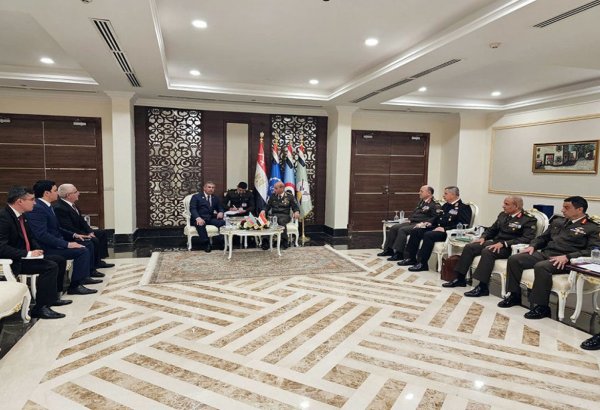 Azerbaijani and Egyptian defense ministers hold meeting (PHOTO)