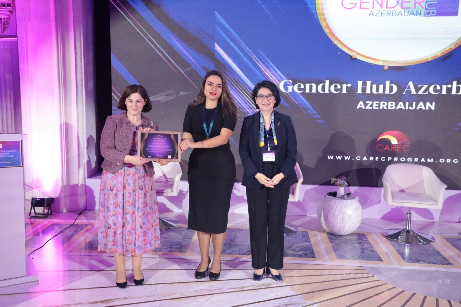 Организация Gender Hub Azerbaijan стала победителем премии CAREC по Гендерному Равенству (ФОТО)